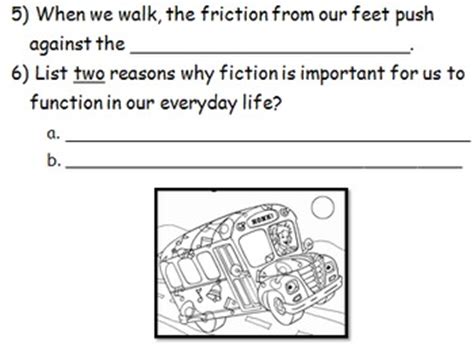 Friction investigation in the magic school bus